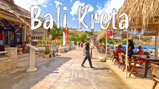 Bali Crete, Kreta, walking tour 4k, Greece 2023