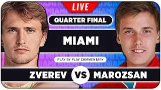 ZVEREV vs MAROZSAN • ATP Miami Open 2024 QF • LIVE Tennis Play-by-Play Stream