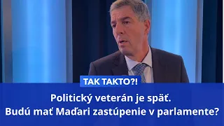 Tak Takto?!: Politický veterán je späť. Budú mať Maďari zastúpenie v parlamente?