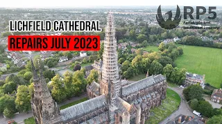 Lichfield Cathedral Repairs 2023 (Huge Scaffold Tower)