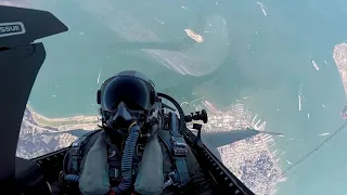 Fighter Jet Max Performance Vertical Climb over San Francisco