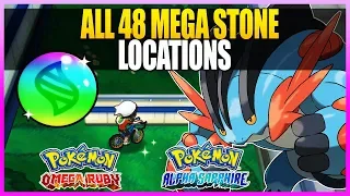 Pokemon OmegaRuby & AlphaSapphire - All 48 Mega Stone Locations