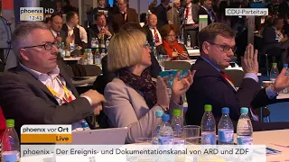 Erster Teil der Aussprache zum Koalitionsvertrag beim Bundesparteitag der CDU am 26.02.18