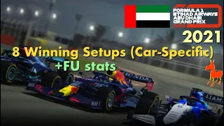 Real Racing 3 RR3 2021 Formula 1 Abu Dhabi Grand Prix: 8 Winning Setups (Car-Specific) + FU stats