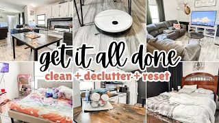 ✨GET IT ALL DONE // Clean With Me + Declutter + Reset // Cleaning Motivation