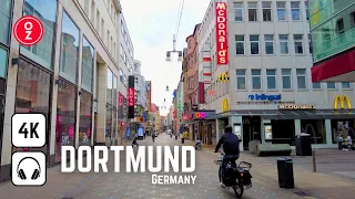 DORTMUND - Germany 🇩🇪 Walking Tour 4K | The City of Borussia Dortmund 💛🖤