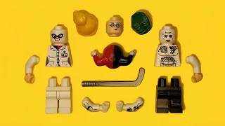 LEGO Harley Quinn [MARGOT ROBBIE] & Joker [JARED LETO] | Unofficial Minifigure | DC