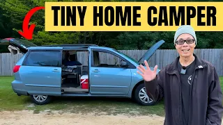 He Designed a BRILLIANT Tiny Home Minivan Camper!