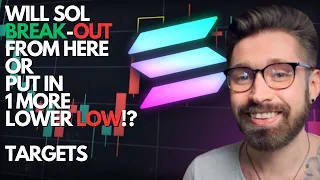 SOLANA PRICE PREDICTION 2024💎WILL SOL BREAK-OUT FROM HERE OR PUT IN 1 MORE LOWER LOW!? 🚨 TARGETS