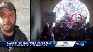'Violence isn't the answer' said capitol rioter from Iowa who pleaded guilty to assaulting a poli...