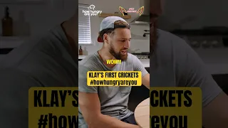 KLAY’S FIRST CRICKETS #howhungryareyou #hhay #spicyquestions #crickets #klaythompson #nba