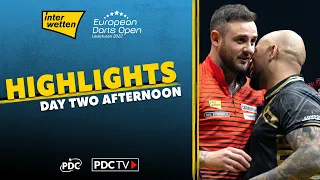 BREEZING THROUGH! | Day Two Afternoon Highlights | 2022 European Darts Open