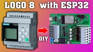 How to make PLC LOGO with ESP32, 8 INPUTS, 8 TRANSISTORS OUTPUTS, RTC (REAL TIME CLOCK) || DIY