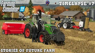 Baling CORN STALKS with LELY AP730 & @TheCamPeRYT! 🌽🚜💨 | Swiss Future Farm | FS22 | Timelapse #7