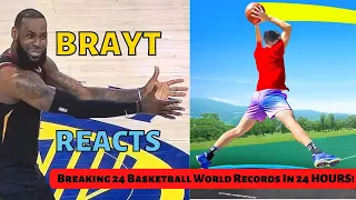 Reacting to Breaking 24 Basketball World Records In 24 HOURS!