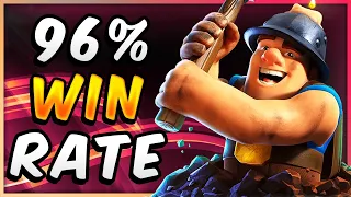 96% WIN RATE! BROKEN MINER DECK — Clash Royale