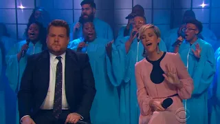 Kristen Wiig butchers cla ssic song with James Corden