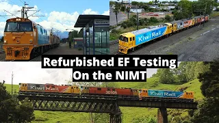 Refurbished EF Testing On the North Island Main Trunk (HD) (Drone Footage)