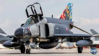 F-4 Phantom taxi to runway #f4 #phantom #AE2023 #anatolianeagle #airforce #turkey #konya