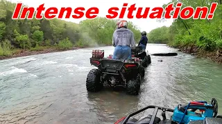 Wet & Crazy ATV Ride! Buckhorn Trails AR. Yamaha Polaris