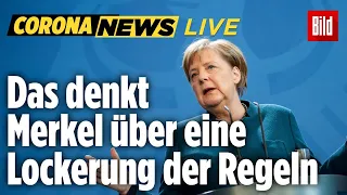 🔴  Merkel bittet Deutsche um Geduld bei der Lockerung der Corona-Regeln | Corona-Update