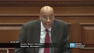 05/26/21 Council Operating Budget Hearing: Hospital Authority