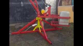 Подъемный кран Пионер (самодел). Mobile Construction Crane