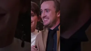 Emma Watson and Tom Felton bts of Harry potter reunion