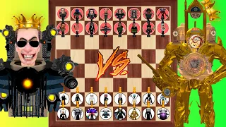 Skibidi Toilet Tournament | Team Titan Clockman vs Team G Man UPGR on chess board