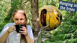 We Woke Up In This HANGING ORB HOTEL!