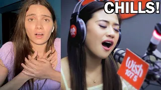 Singer Reacts to Morissette - Secret Love Song (Little Mix) LIVE on Wish 107.5 Bus