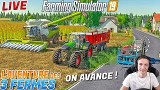 🔴 GROSSE MOISSON DE MAÏS ! L'AVENTURE DES 3 FERMES ! Farming Simulator 19 !