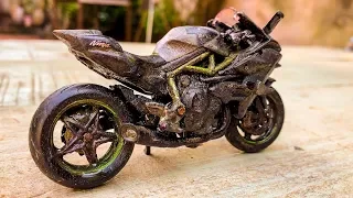 Restoration Kawasaki Ninja Toy | Restore Old Kawasaki Motorcycle model