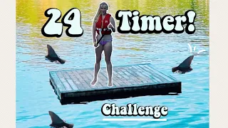 24 TIMER PÃ… EN FLÃ…TE! // 50 subs spesial #challenge #24timer #24timerchallenge #sommer #youtubenorge