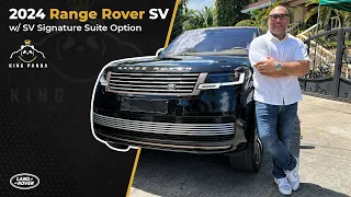 The RANGE ROVER for VIPs : 2024 Range Rover SV w/ SV Signature Suite Option