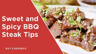 Marinated Steak Tips - Korean Barbecue-Style