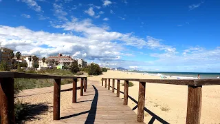 Virtual Cycling in 360° VR Beach Ride Cycling Fat Burning Workout Peñíscola Spain 4K Video