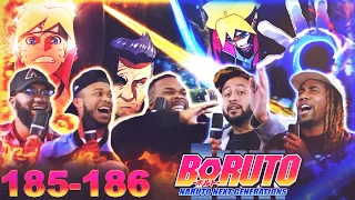 Boruto vs Ao! & Kashin Koji Summoms a Toad!? Boruto 185 & 186 Reaction/Review