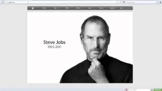 Steve Jobs Tribute: Apple Home Page October 5 2011