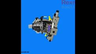 Rexroth A6VM plunger motor variable adjustment