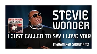 STEVIE WONDER - I JUST CALLED TO SAY I LOVE YOU 2K22 (TheReMiXeR SHORT RMX)