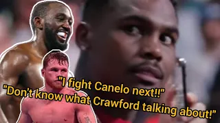 Jermell Charlo responds to Terence Crawford saying "You're next" and calling him out.