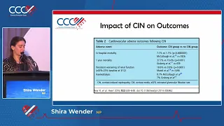 Shira Wender, NP  Prevention of Contrast Induced Nephropathy