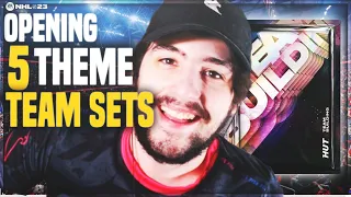 OPENING 5 THEME TEAM SETS IN NHL 22 HUT!