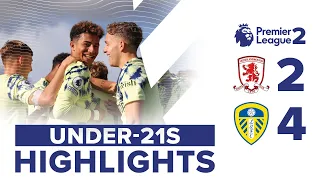 U21 HIGHLIGHTS: MIDDLESBROUGH 2-4 LEEDS UNITED | JOSEPH HITS HAT-TRICK IN PL2