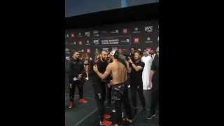 Abudakar Nurmagomedov vs Omargadzhiev face off #ufc280 #fullfight #islammakhachev #charlesoliveira