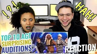 Top 10 Most Surprising America's Got Talent Auditions | REACTION