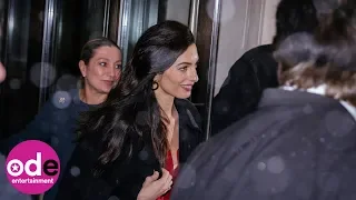 Amal Clooney spotted leaving Meghan Markle's baby shower