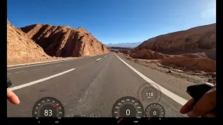 Death Valley Descent Go Pro Hero 10 Black Road Bike in the Atacama Desert