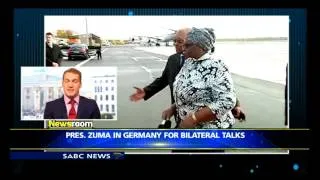 President Zuma in Germany for bilateral talks